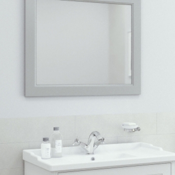 RAK Washington Framed Bathroom Mirror - 650mm H x 585mm W - White