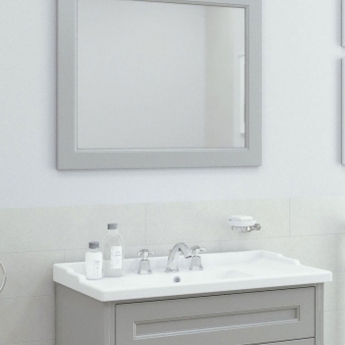 RAK Washington Framed Bathroom Mirror - 650mm H x 1185mm W - White