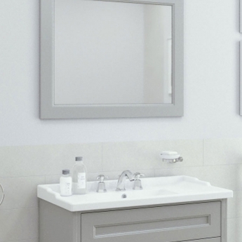 RAK Washington Framed Bathroom Mirror - 650mm H x 1185mm W - Cappuccino