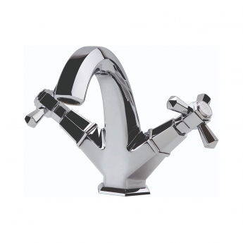 RAK Washington Mono Basin Mixer Tap Dual Handle - Chrome