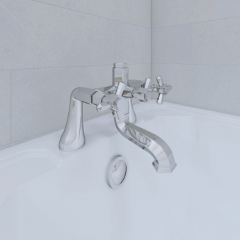 RAK Washington Bath Filler Tap Pillar Mounted - Chrome | Product Image
