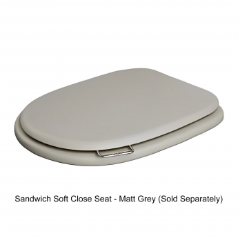 RAK Washington Wall Hung Pan Alpine White - Excluding Seat