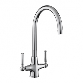 Rangemaster Aquaclassic Dual Lever Kitchen Sink Mixer Tap - Chrome | Product Image