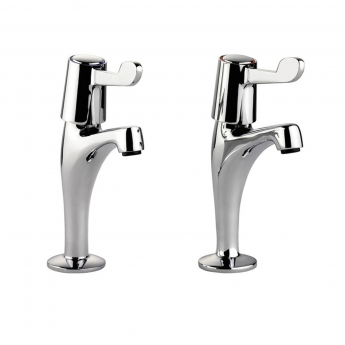 Leisure Aquapillar Kitchen Sink Taps Lever Handles Pair - Chrome