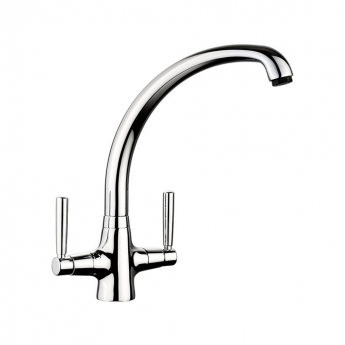 Rangemaster Aquavibe Dual Lever Kitchen Sink Mixer Tap - Chrome