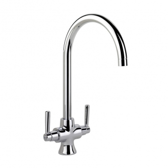 Rangemaster Cruciform Dual Lever Kitchen Sink Mixer Tap - Chrome