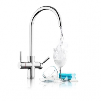 Rangemaster Geo Intense 4 in 1 Kitchen Sink Tap and Boiler - Chrome