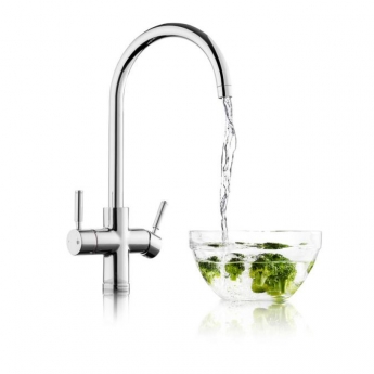Rangemaster Geo Intense 4 in 1 Kitchen Sink Tap and Boiler - Chrome