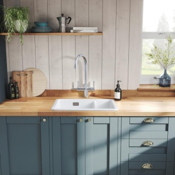 Rangemaster Geo Intense 4 in 1 Kitchen Sink Tap and Boiler - Chrome