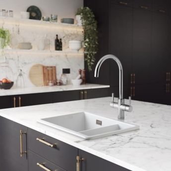 Rangemaster Geo Intense 4 in 1 Kitchen Sink Tap and Boiler - Chrome