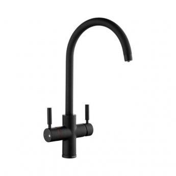 Rangemaster Geo Intense 4 in 1 Kitchen Sink Tap and Boiler - Matt Black