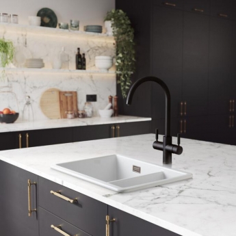 Rangemaster Geo Intense 4 in 1 Kitchen Sink Tap and Boiler - Matt Black