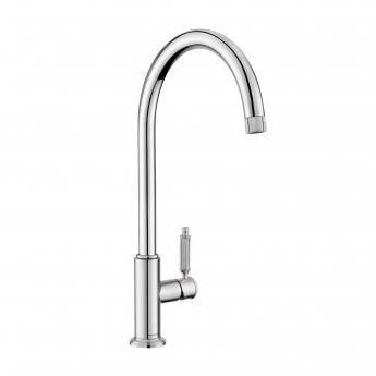 Rangemaster Hemlock Single Lever Kitchen Sink Mixer Tap - Chrome | Product Image