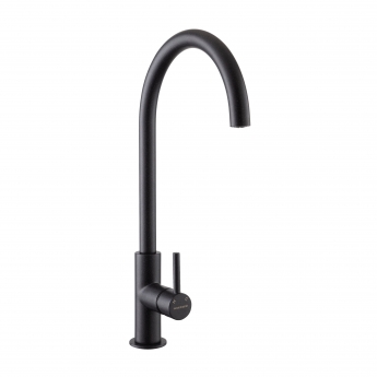 Rangemaster Igneous Granite Single Lever Kitchen Sink Mixer Tap - Ash Black