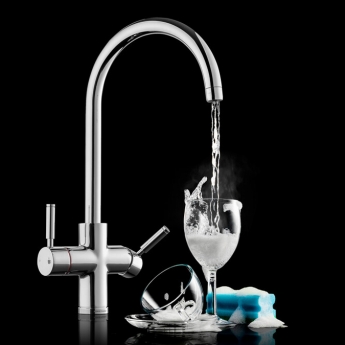Rangemaster Intense Dual Lever Kitchen Sink Mixer Tap - Chrome