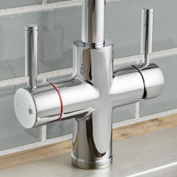 Rangemaster Intense Dual Lever Kitchen Sink Mixer Tap - Chrome