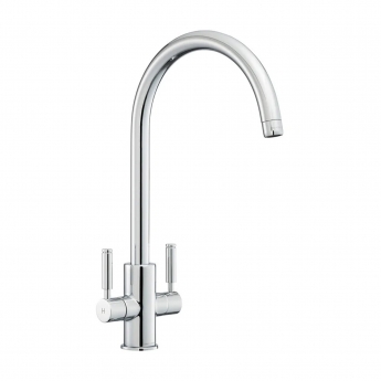 Rangemaster Intense Dual Lever Kitchen Sink Mixer Tap - Chrome