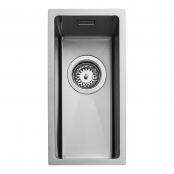 Rangemaster Kube 1.0 Bowl Kitchen Sink with Waste Kit 220mm L x 440mm W - Stainless Steel