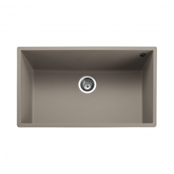 Rangemaster Oridian 1.0 Bowl Undermount Kitchen Sink with Waste Kit 760mm L x 440mm W - Pebble