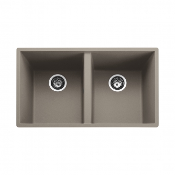 Rangemaster Oridian 2.0 Bowl Undermount Kitchen Sink with Waste Kit 760mm L x 435mm W - Pebble