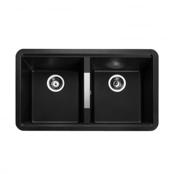Rangemaster Paragon Igneous Granite 2.0 Bowl Undermount Kitchen Sink 824mm x 481mm