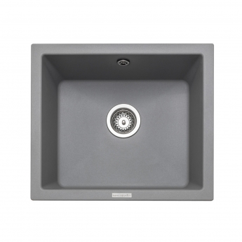 Rangemaster Paragon Igneous Granite 1.0 Bowl Undermount Kitchen Sink 533mm x 457mm