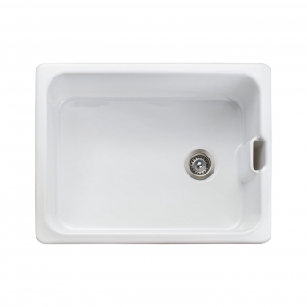 Leisure Primrose 1.0 Bowl Ceramic Kitchen Sink 595mm L x 455mm W - White