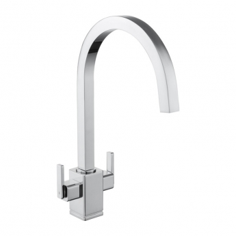 Rangemaster Quad Dual Lever Kitchen Sink Mixer Tap - Chrome | Product Image