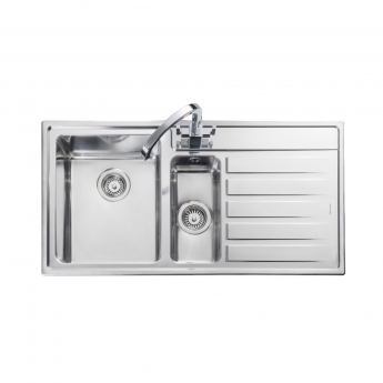 Rangemaster Rockford 1.5 Bowl Inset Kitchen Sink 985mm x 508mm
