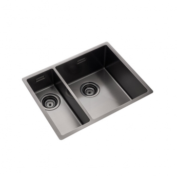 Rangemaster Spectra 1.5 Bowl Kitchen Sink LH & Waste Kit 555mm L x 440mm W - Graphite