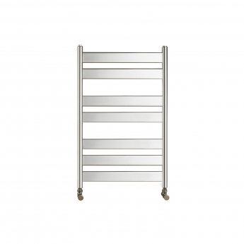 Redroom Azor Flat Panel Heated Towel Rail 800mm H x 500mm W - Chrome | Product Image