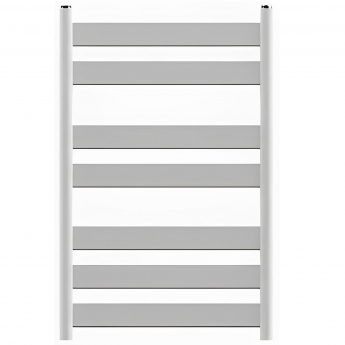 Redroom Azor Flat Panel Heated Towel Rail 800mm H x 500mm W - White