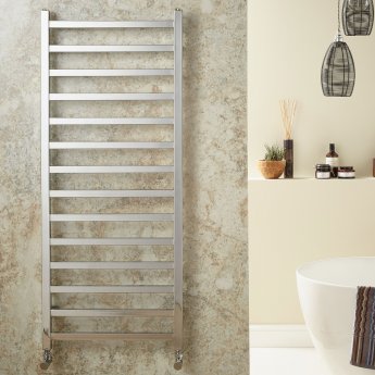 Redroom Baxx Designer Heated Towel Rail 1200mm H x 500mm W - Chrome | Product Image