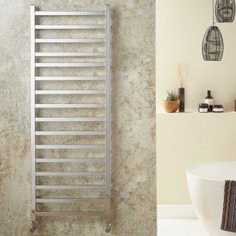 Redroom Baxx Designer Heated Towel Rail 1400mm H x 500mm W - Chrome | Product Image