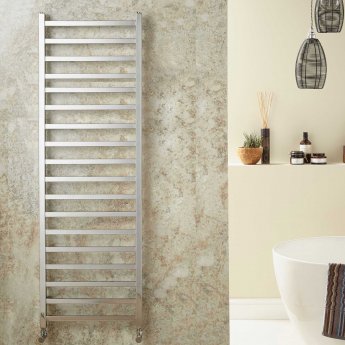Redroom Baxx Designer Heated Towel Rail 1600mm H x 500mm W - Chrome | Product Image