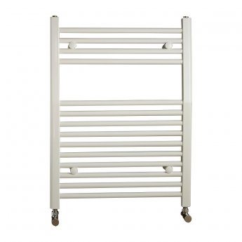 Redroom Elan Straight Heated Towel Rail 800mm H x 400mm W - White | Product Image