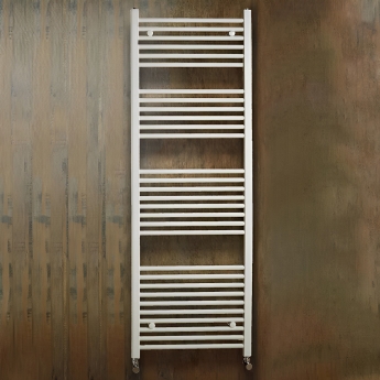 Redroom Elan Straight Heated Towel Rail 1800mm H x 600mm W - White