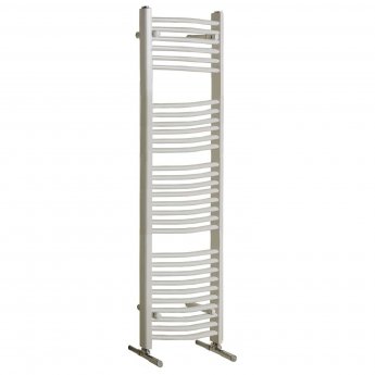 Redroom Elan Curved Heated Towel Rail 1800mm H x 600mm W - White | Product Image
