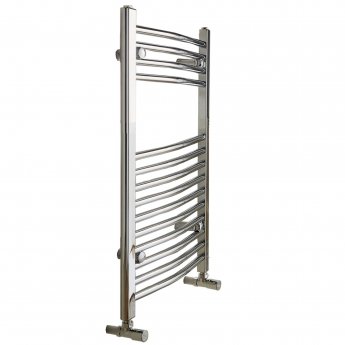 Redroom Elan Curved Heated Towel Rail 800mm H x 600mm W - Chrome | Product Image