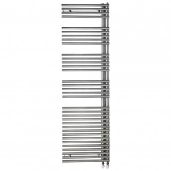 Redroom Omnia Left Handed Designer Heated Towel Rail 1681mm H x 596mm W - Titane | Product Image