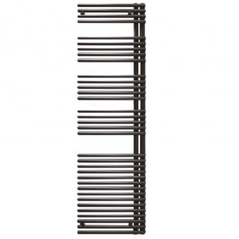 Redroom Omnia Left Handed Designer Heated Towel Rail 1681mm H x 496mm W - Anthracite | Product Image