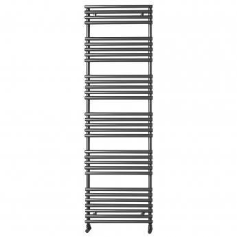Redroom TT Lux Designer Heated Towel Rail 1635mm H x 496mm W - Matt Black | Product Image