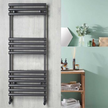 Redroom TT Designer Heated Towel Rail 675mm H x 496mm W - Anthracite