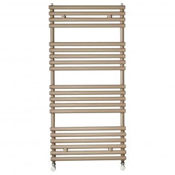 Redroom TT Designer Heated Towel Rail 1035mm H x 496mm W - Quartz Beige