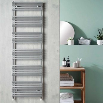 Redroom TT Designer Heated Towel Rail 1635mm H x 596mm W - Titane | Product Image