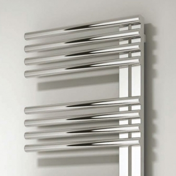 Reina Adora Designer Heated Towel Rail 1106mm H x 500mm W Polished Stainless Steel
