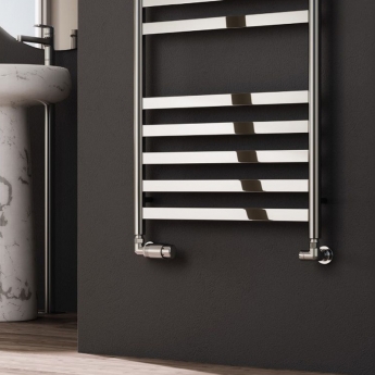 Reina Alento Designer Heated Towel Rail 720mm H x 530mm W Polished Stainless Steel