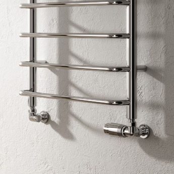 Reina Aliano Designer Heated Towel Rail 1000mm H x 500mm W Chrome | Product Image