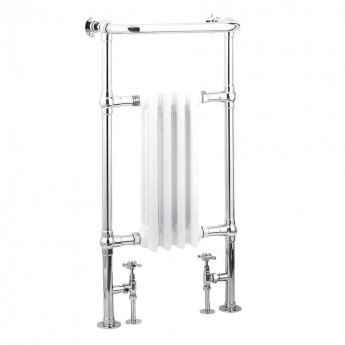 Reina Alicia Radiator Heated Towel Rail 952mm H x 479mm W White/Chrome