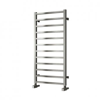 Reina Arden Square Tube Heated Towel Rail 500mm H x 500mm W Polished Stainless Steel | Product Image